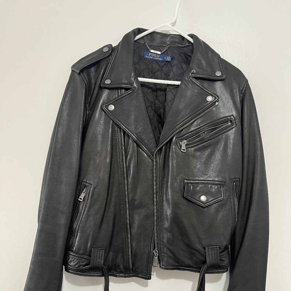 Sheepskin Leather Moto Jacket